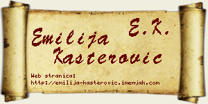 Emilija Kašterović vizit kartica